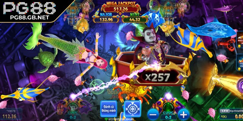 Hệ thống Jackpot Vua Đại Dương PG88