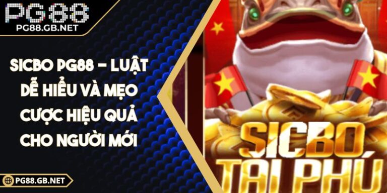 Sicbo PG88 - Luật Dễ Hiểu Và Mẹo Cược Hiệu Quả Cho Người Mới 1 Sicbo PG88