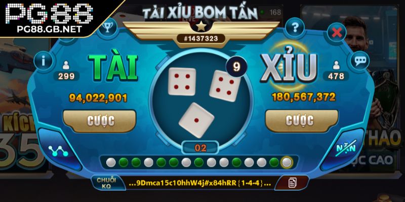 Cược bộ đôi trong Tài Xỉu PG88