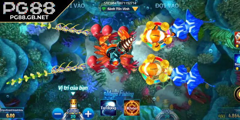 Đa dạng vũ khí Vương Gia Đánh Cá PG88