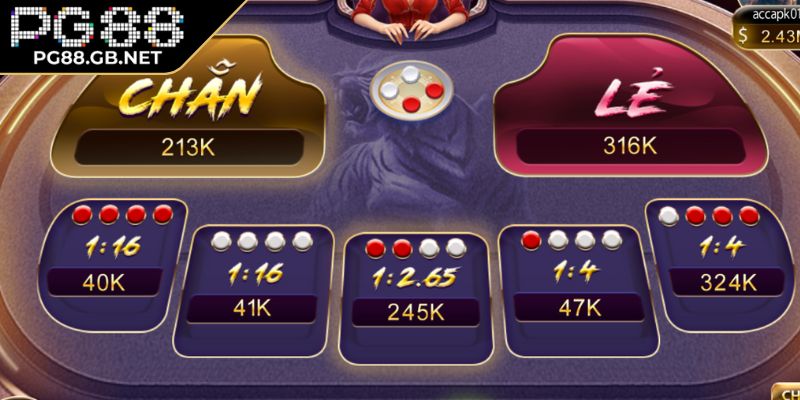 Xóc Đĩa PG88 - Hướng Dẫn Luật Chơi Và Cách Soi Cầu Hiệu Quả 2 Các loại cửa cược nổi bật trong Xóc Đĩa trực tuyến tại PG88